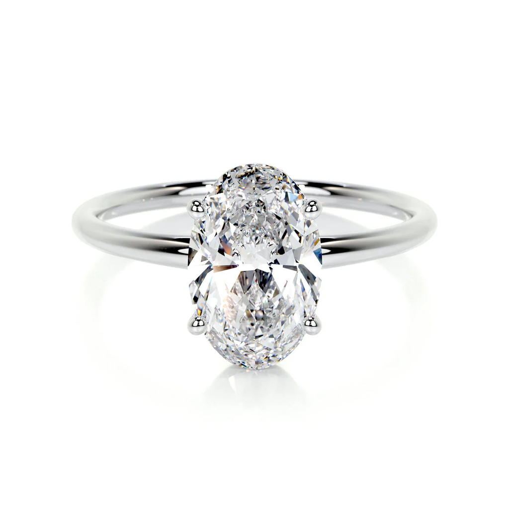 Oval Solitaire Lab Grown Diamond Engagement Ring